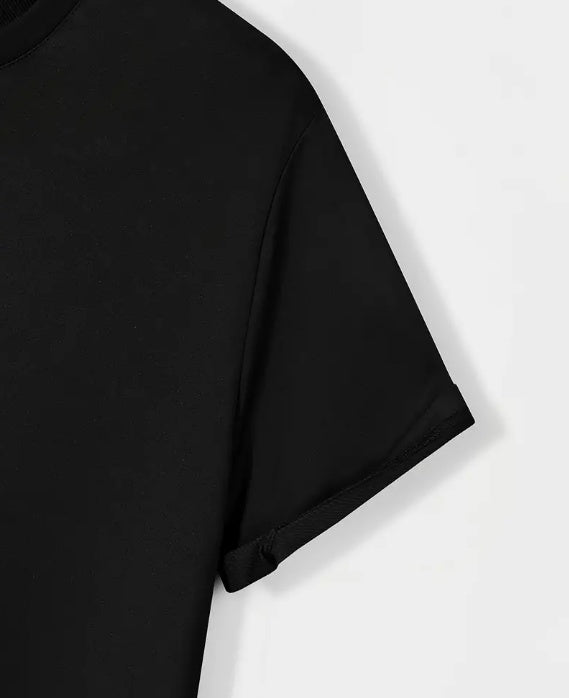 Men's Cross Print Pattern T-shirt - Comfortable Summer Wear Suitable For Casual And Nightwear